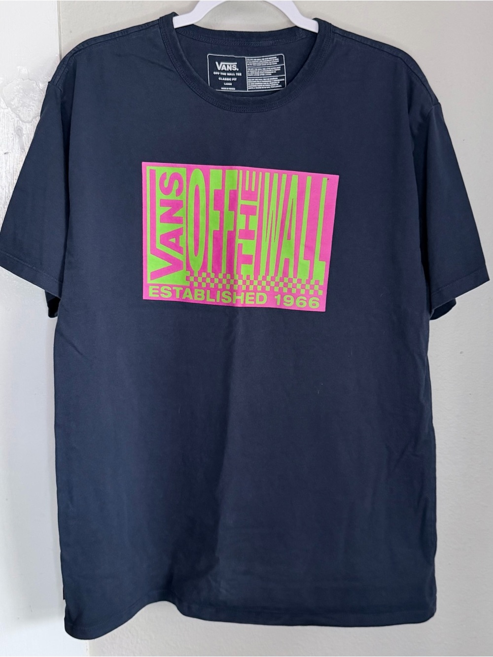 Vans Off the Wall Classic Heavier Weight Retro Blur Men T-Shirt L
